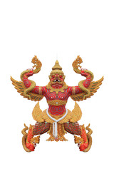 Garuda catch naga statue