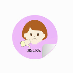 concept of dislike vector