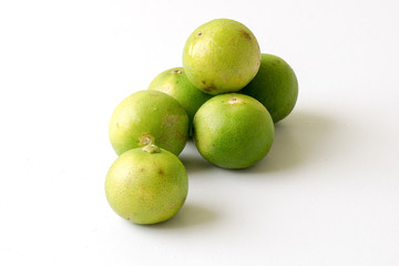 Lemon on white background.