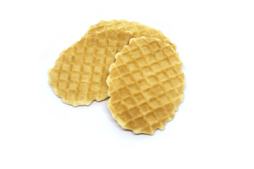 Isolated waffle on a white background