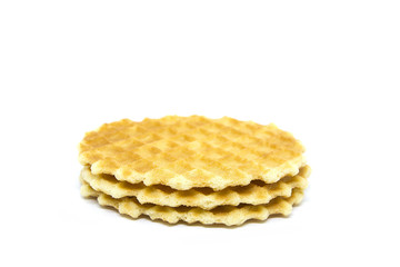 Isolated waffle on a white background