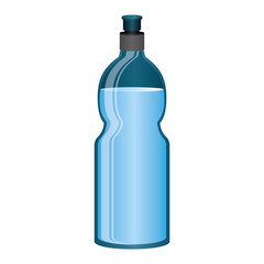 water bottle container icon over white background. vector illustration