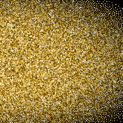Glitter golden gradient with scattered sparkles