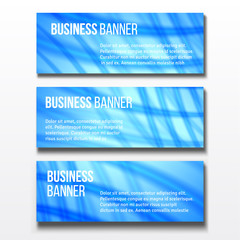 Set of three business banners