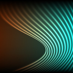 Bright shiny neon lines background