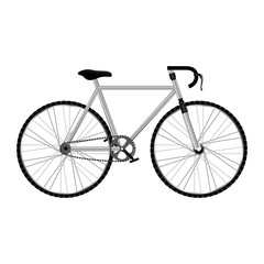 bicycle sport vehicle icon over white background. bike lifestyle design. vector illustration