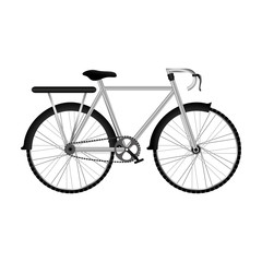 bicycle vehicle icon over white background. bike lifestyle design. vector illustration