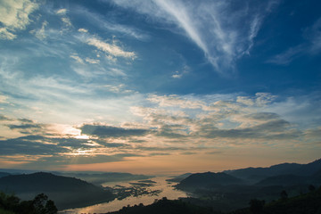Clouds, mountains, rivers and natural beauty.
