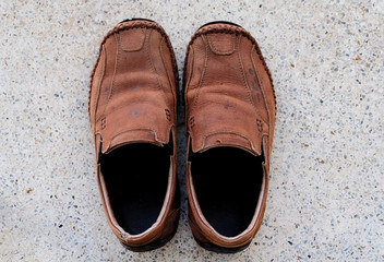 brown vintage leather