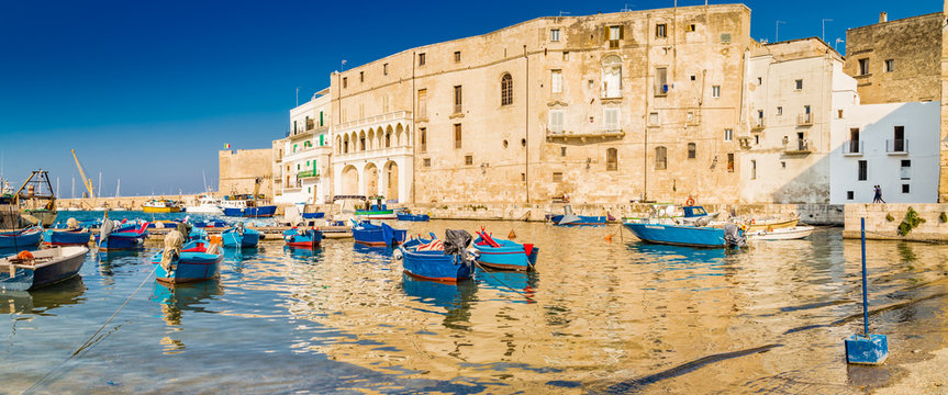 boats in the marina of Monopoli