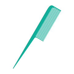 comb icon over white background .hair saloon design. vector illustration