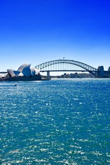 Naklejka premium Pionowy port w Sydney