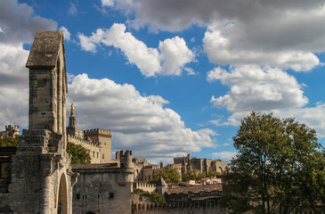 Palais des papes et pont d'Avignon