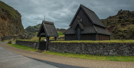 Heimaey wood Church, south of Iceland