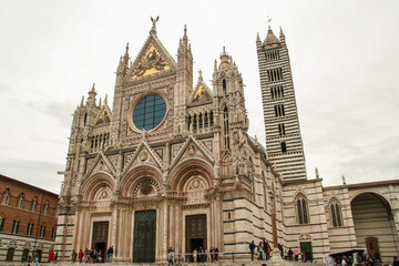 Siena, The cathedral , Tuscany , Italy 