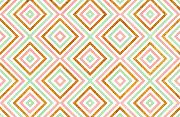 Watercolor geometrical pattern.
