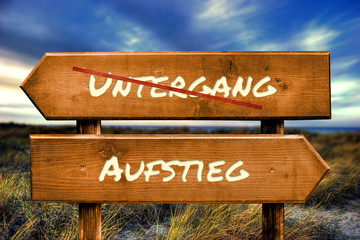 Schild 129 - Aufstieg