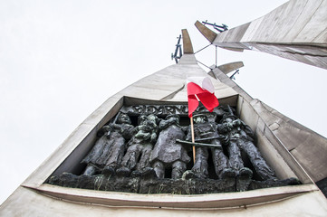 Solidarnosc, Monument to the Fallen Shipyard Workers of 1970 - obrazy, fototapety, plakaty