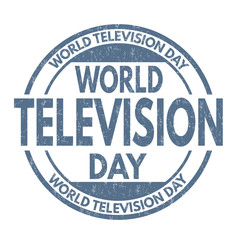 World Television Day stamp