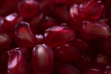 macro berry pomegranate