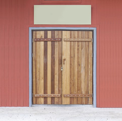 wooden door