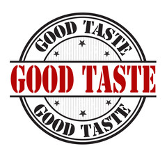 Good taste sign or stamp