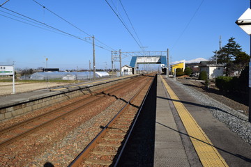 Obraz premium 羽越本線の線路