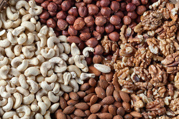 Walnut,Hazelnut, Almond and Cashew