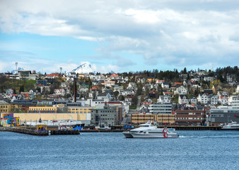 TROMSO, NORWAY - MAY 13,,2016,Urban scenics of the city of Tromso, Norway