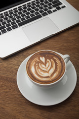 coffee and notebook