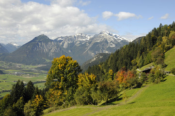 Fototapeta premium Zillertal mit Rofan