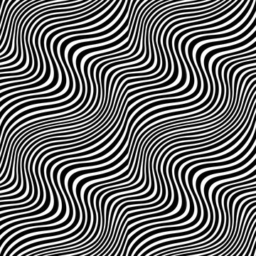 Abstract geometric black and white graphic design print weave pattern