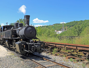 Ancienne locomotive à vapeur