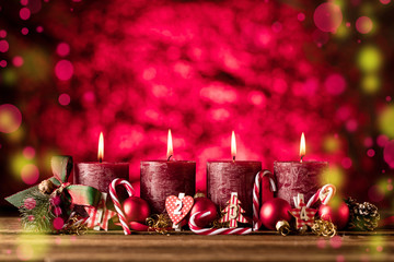 Weihnachten Kerzen dekoration 