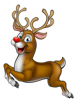 Reindeer Christmas Cartoon Character