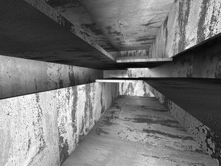 Dark concrete empty room interior background