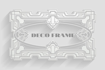 Vintage Deco Frame Background