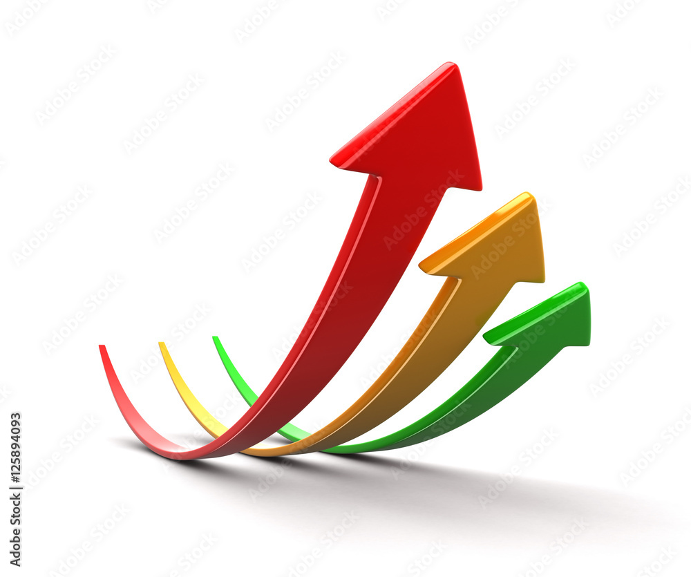 Poster arrows up. image with clipping path