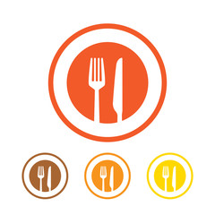 Fork and knife vector icon