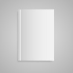 Blank empty magazine or book. Mock up. One.