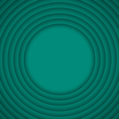 Vector Concentric Turquoise 10 Circle. Background.