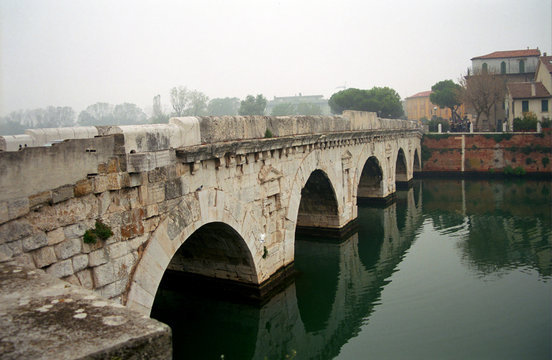 Bridge of Tiberius, Rimini, Italy