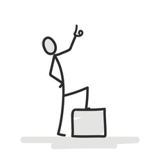 Stolzes Strichmännchen