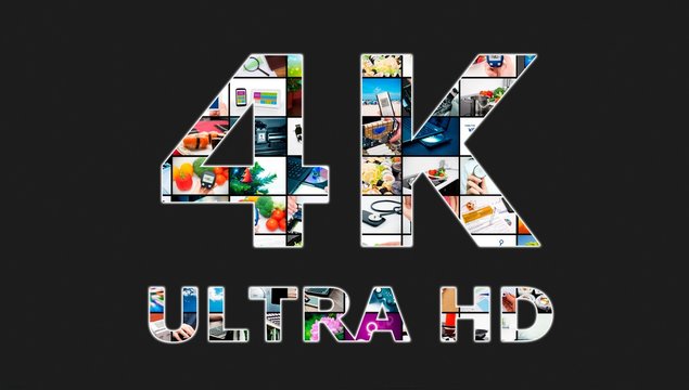 TV Ultra HD. 4K Television Resolution Technology