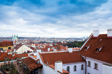Old Town ancient architecture in Prague, Czech Republic