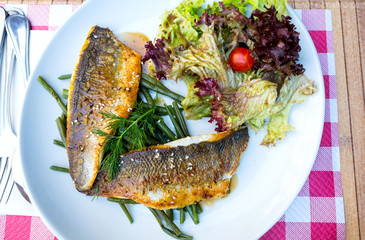 Fine dining cuisine - french dish on the table