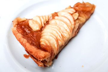 one slice of pie dessert ready to eat