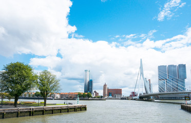 ROTTERDAM, Netherlands - August 10, 2016 : Street view of Port o