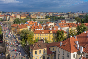 Naklejka na ściany i meble Charles bridge in Prague, Czech republic