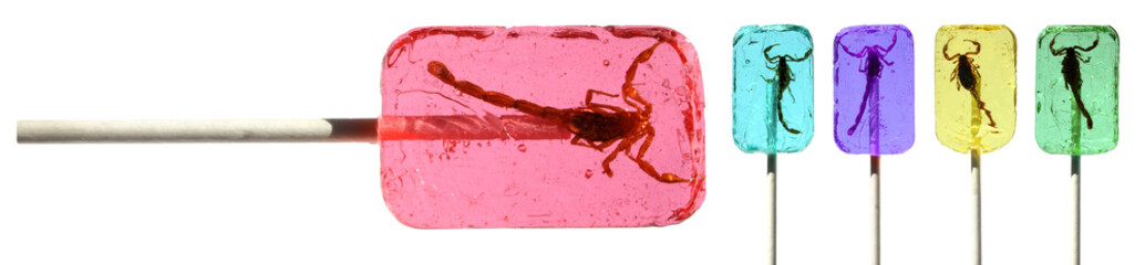 Sucettes avec scorpions / Scorpion Lollipop